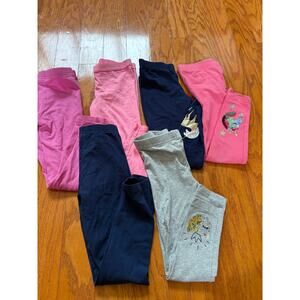 HUGE Lot 6 Pairs Carter's Girls 6/6X Leggings 0